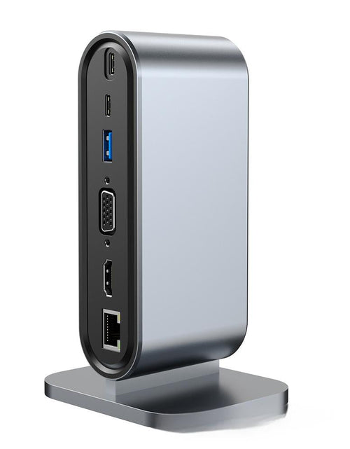 Load image into Gallery viewer, 12 in one docking station Typec vertical multi interface suitable for Apple, Huawei, Mac docking stations
