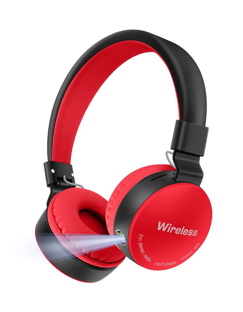 Load image into Gallery viewer, AKZ-B67 Bluetooth headset with high battery flashlight lighting headset card insertion FM
