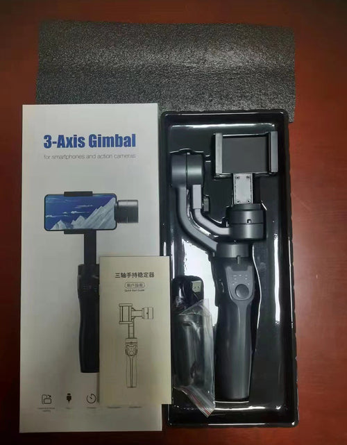 Load image into Gallery viewer, H4/F6/F8/F10 three-axis handheld mobile phone stabilizer video recording outdoor anti-shake shooting bracket
