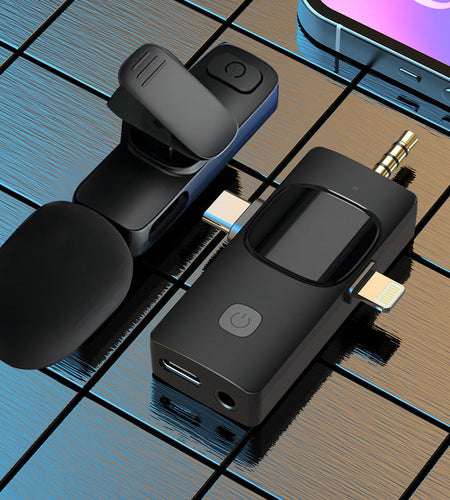 Wireless lavalier microphone for live streaming recording, Little Bee speaker, computer camera for recording, microphone for live streaming, machine