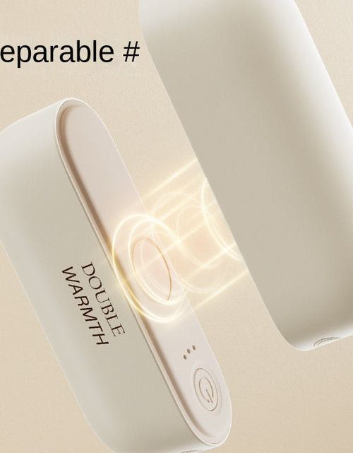 Load image into Gallery viewer, Magnetic suction electric hand warmer creative split type hand warmer USB outdoor warm baby portable 2-in-1
