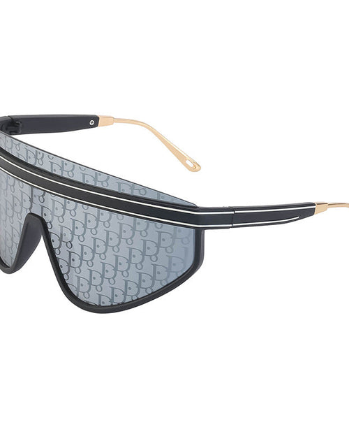 Load image into Gallery viewer, Personalized Large Frame One-Piece Lens Sunscreen Sunglasses For Women High Sense Windproof Ins Sunglasses
