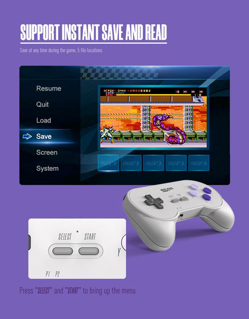 Load image into Gallery viewer, SFC Classic Retro Gaming Console Super SNES Wireless Doubles HD Gaming Console Y2 SF Mini Gaming Console
