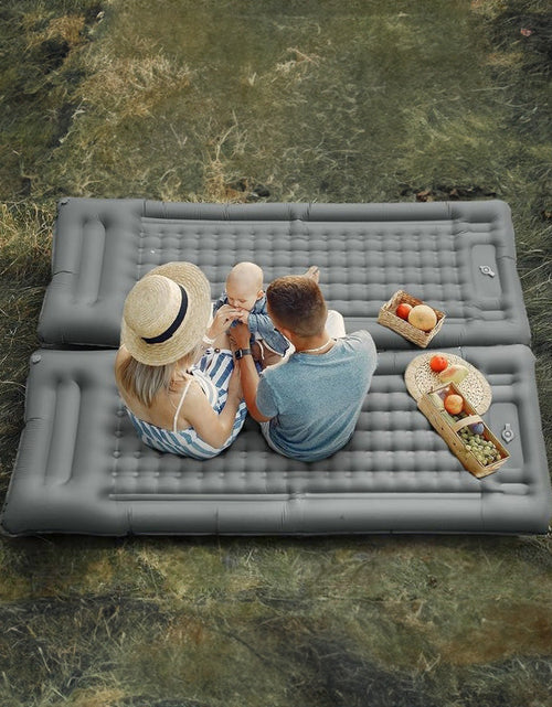 Load image into Gallery viewer, Outdoor thicken self-inflating camping mattress: ultralight, with built-in pump, ideal for travel, hiking, fishing.
