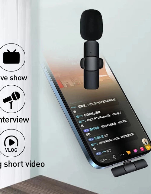 Load image into Gallery viewer, Buttonhole Lavalier Wireless Lapel Microphone Bluetooth Mini Mic For Phone PC Cell Mobile Small Micro Tiny Tie Mike Mikrofon USB
