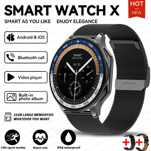 Load image into Gallery viewer, DT Watch X smartwatch with 4G large memory, local music and video playback, waterproof Bluetooth calling, smart phone
