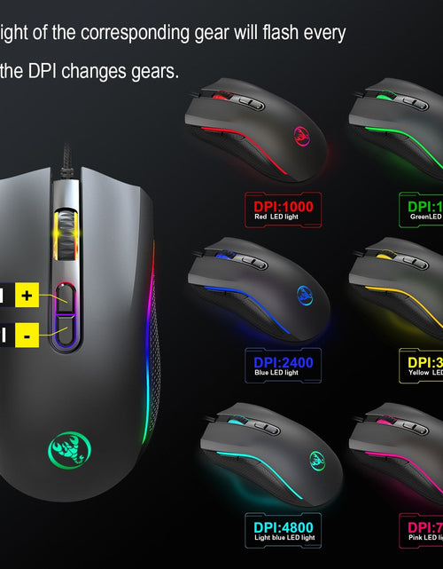 Load image into Gallery viewer, Computer gaming mouse e-sports internet cafe RGB luminous mouse MOUSE e-sports chicken eating wired mouse
