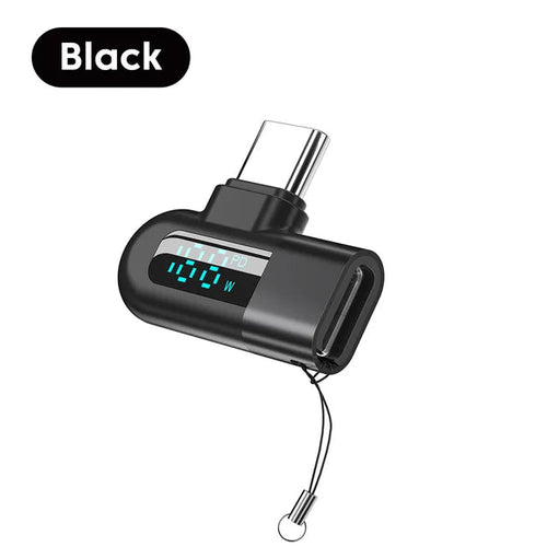 Load image into Gallery viewer, TG adapter 6A intelligent digital display supports 120W fast charging data cable, USB 2.0 port, Type-C adapter
