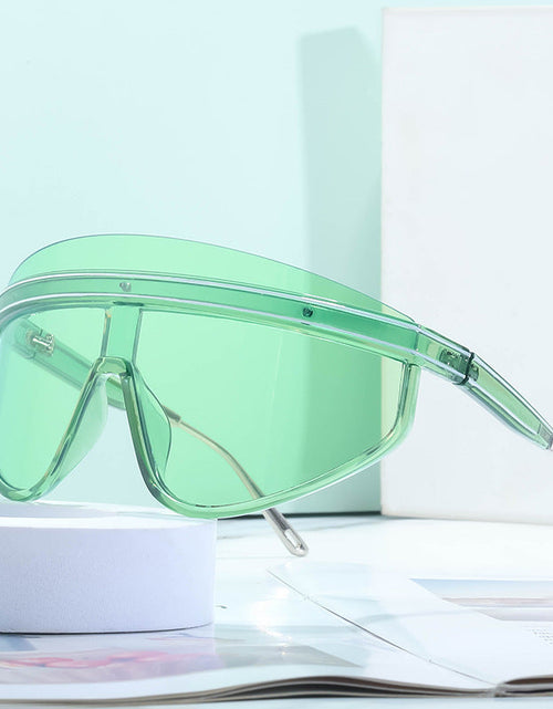 Load image into Gallery viewer, Personalized Large Frame One-Piece Lens Sunscreen Sunglasses For Women High Sense Windproof Ins Sunglasses
