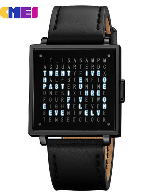 Load image into Gallery viewer, LED steel strip electronic leisure waterproof watch
