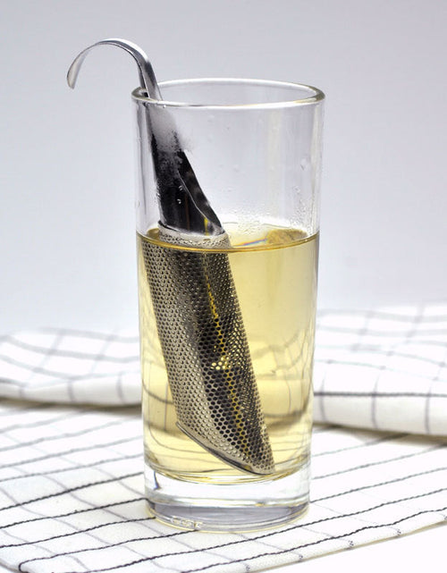 Load image into Gallery viewer, New Pipe-Shaped Tea Strainer 304 Stainless Steel Tea Leaking Tea Incubator Teapot-Shaped Tea Strainer

