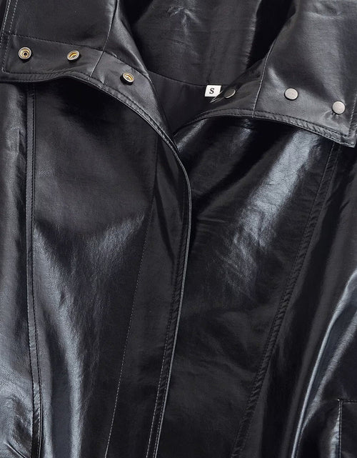 Load image into Gallery viewer, Retro Cool Leather Jacket Women's Wear
