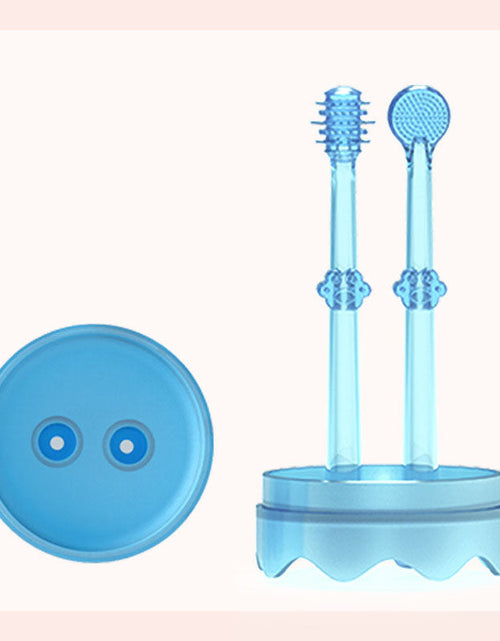 Load image into Gallery viewer, Baby Toothbrush Tongue Coating Baby Teeth Deciduous Teeth Silicone Newborn Early Brush
