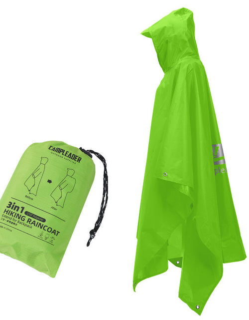 Load image into Gallery viewer, 3 - in - 1 Waterproof Rain Poncho for Outdoor Use: Motorcycle, Camping, Hiking &amp; Travel
