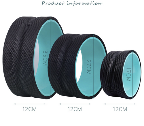 Load image into Gallery viewer, EVA yoga wheel yoga massage stick set Pilates abdominal wheel back bend Dharma wheel yoga wheel 3PCS
