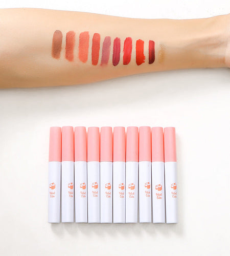 10 PCS Lana Del Rey Lipstick Matte Non Stick Cup Lip Gloss Smoke Pipe Lip Gloss Set Velvet Liquid Lipstick European Makeup