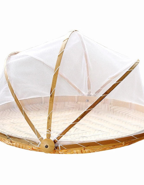 Load image into Gallery viewer, Handmade Bamboo Basket Steamed Bread Basket Bamboo Dustpan
