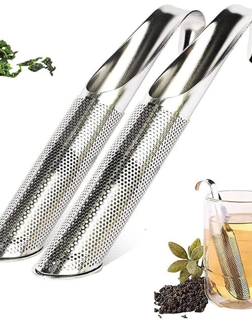 Load image into Gallery viewer, New Pipe-Shaped Tea Strainer 304 Stainless Steel Tea Leaking Tea Incubator Teapot-Shaped Tea Strainer
