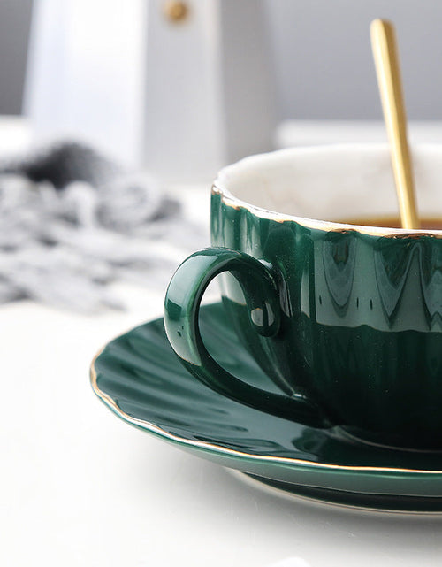Load image into Gallery viewer, Nordic Style Simple Coffee Cup Set Creative Ceramic Coffee Cup British Afternoon Tea Cup Black Tea Cup Girl Heart
