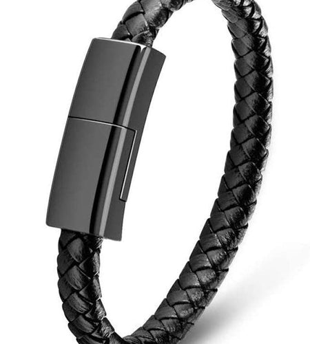 Bracelet style data cable suitable for Apple Android fast power bank short charging cable