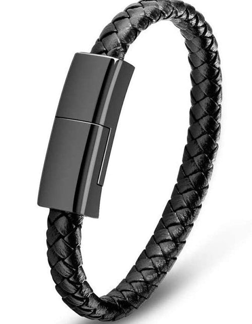 Load image into Gallery viewer, Bracelet style data cable suitable for Apple Android fast power bank short charging cable

