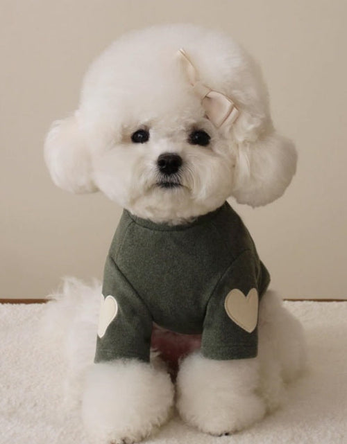 Load image into Gallery viewer, Teddy Bear York Sharberd Velvet Hoodie Pet Love Embroidery Warm Clothes
