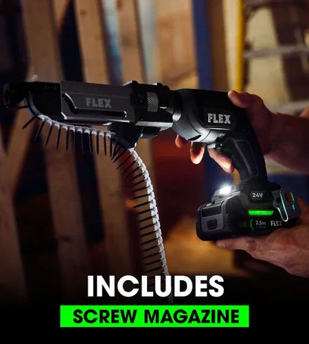 FLEX FX1611-Z Drywall Screw Gun With Magazine Attachment
