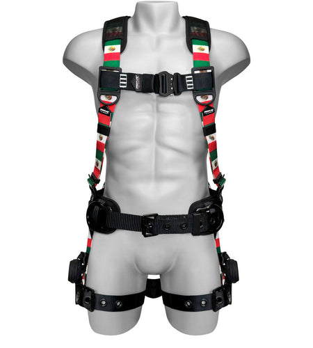 Frontline 110CTB-ML-MX Combat™ Mexican Style Full Body Harness with Aluminum Hardware and Suspension Trauma Straps