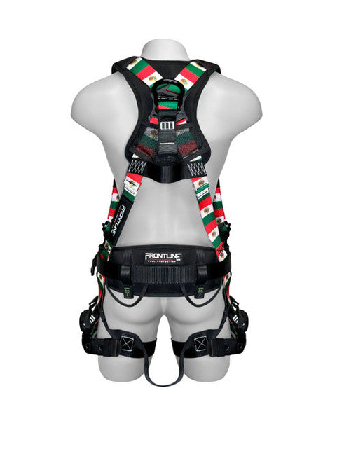 Load image into Gallery viewer, Frontline 110CTB-ML-MX Combat™ Mexican Style Full Body Harness with Aluminum Hardware and Suspension Trauma Straps

