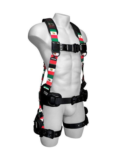 Load image into Gallery viewer, Frontline 110CTB-ML-MX Combat™ Mexican Style Full Body Harness with Aluminum Hardware and Suspension Trauma Straps
