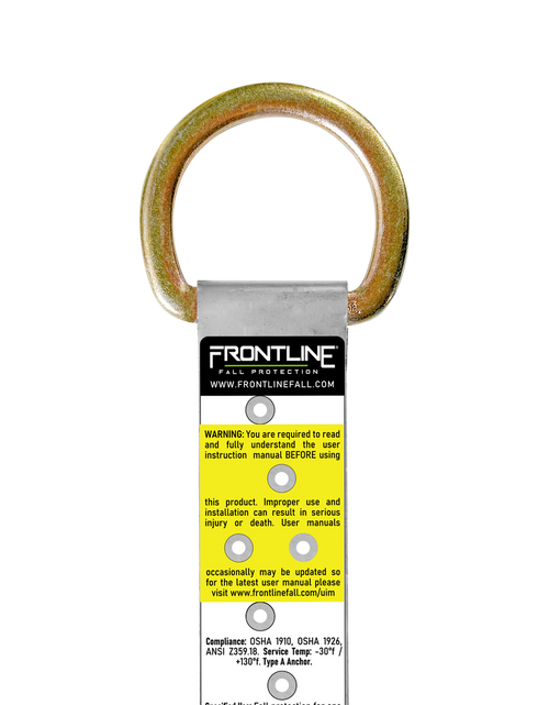 Load image into Gallery viewer, Frontline ROSU01SS Stainless Steel Permanent Use Roof Anchor
