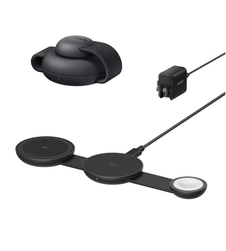 Anker MagGo Wireless Charging Station (3-in-1, Foldable Pad)
