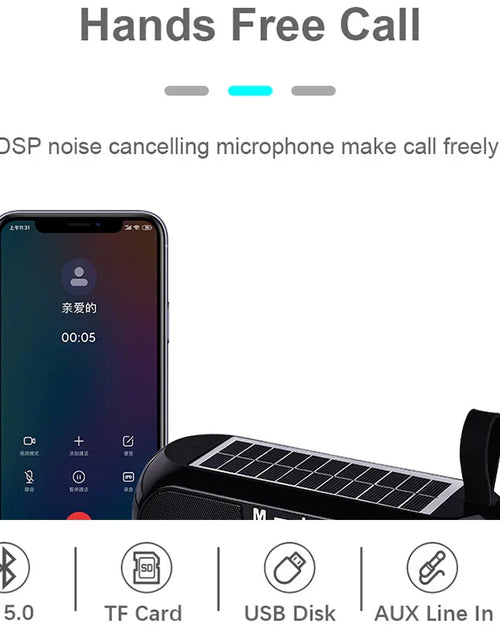 Load image into Gallery viewer, Solar charging Bluetooth Speaker
