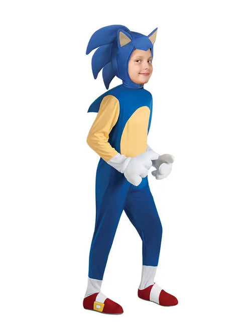 Load image into Gallery viewer, Deluxe Sonic The Hedgehog Costume Children Game Character Cosplay Halloween Costume For Kids
