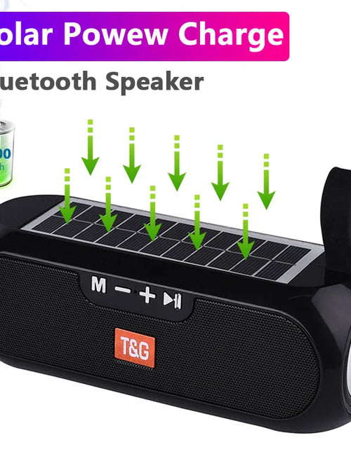 Load image into Gallery viewer, Solar charging Bluetooth Speaker
