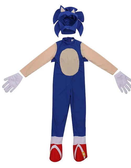 Load image into Gallery viewer, Deluxe Sonic The Hedgehog Costume Children Game Character Cosplay Halloween Costume For Kids
