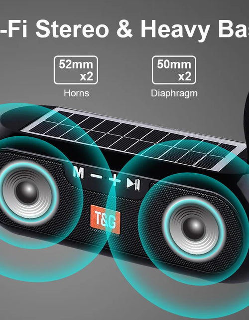 Load image into Gallery viewer, Solar charging Bluetooth Speaker
