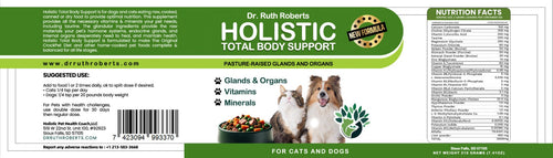 Load image into Gallery viewer, Holistic Total Body Support – Multivitamin &amp; Glandular Support for Dogs and Cats
