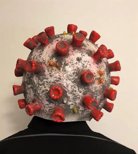 34*32cm Virus Mask Scary Props Halloween Party Props Adult Horror Ghost Helmet Latex Mask Fancy Ball Halloween Masks Carnival