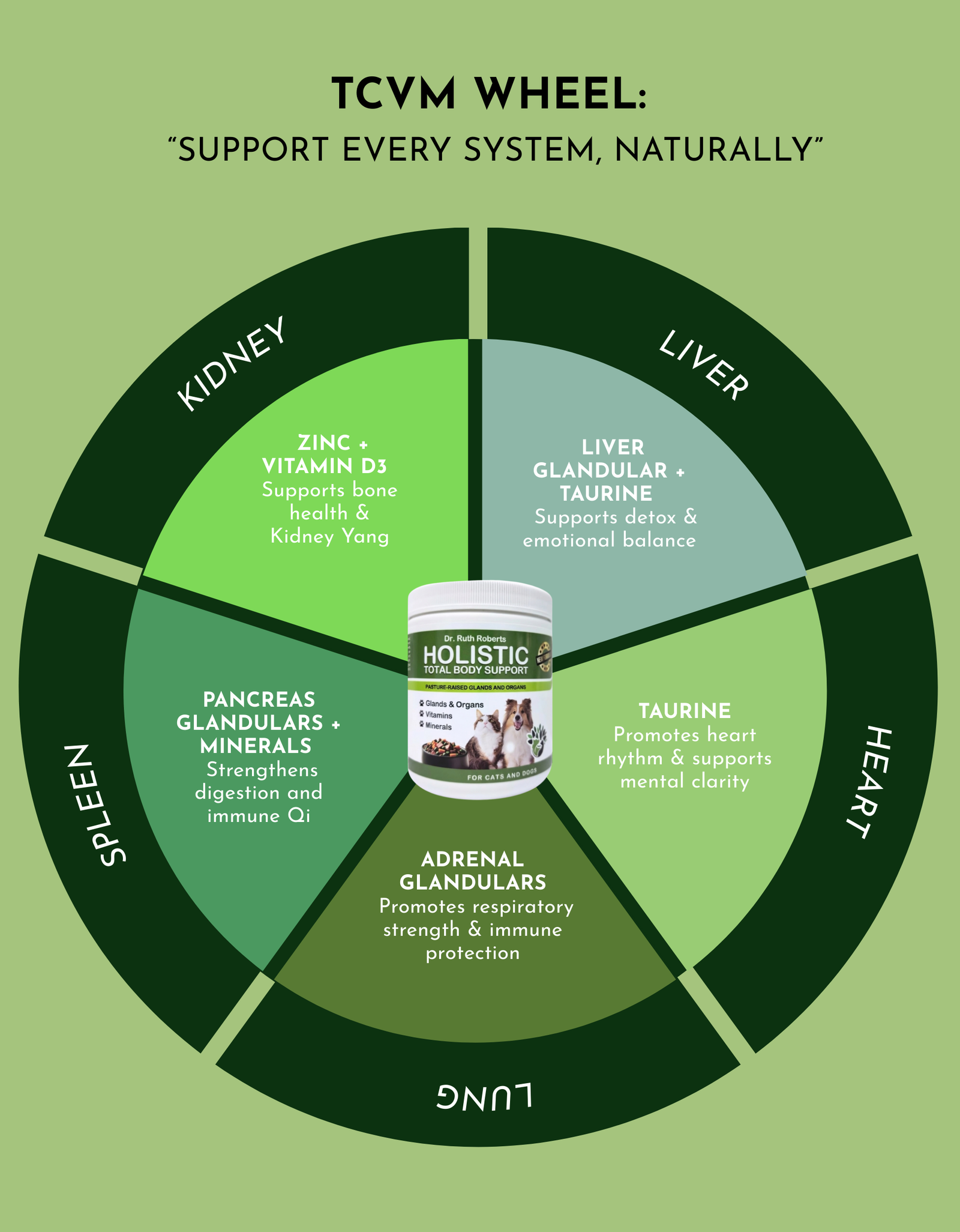 Holistic Total Body Support – Multivitamin & Glandular Support for Dogs and Cats
