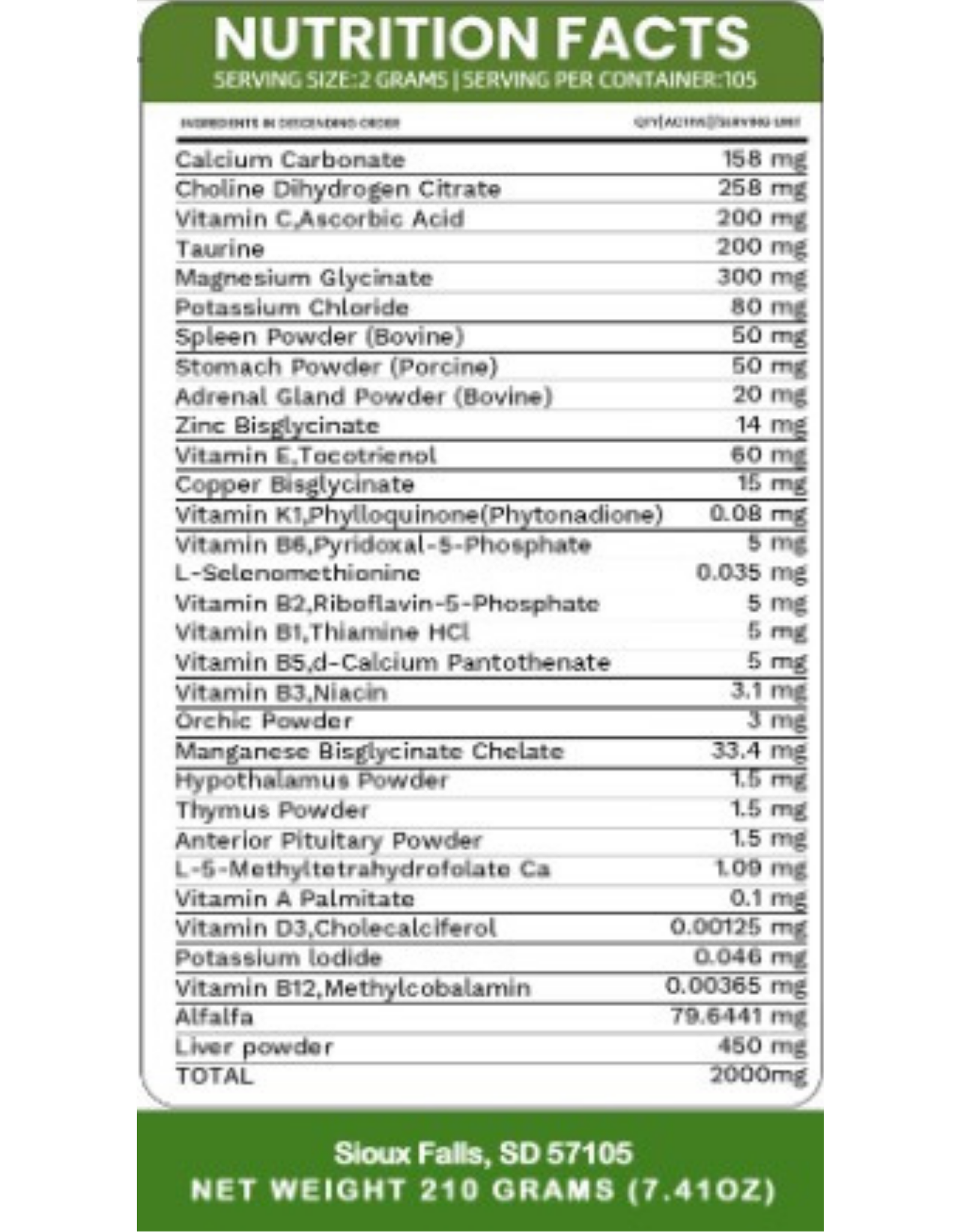 Holistic Total Body Support – Multivitamin & Glandular Support for Dogs and Cats