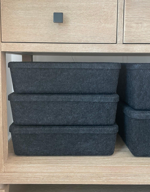 Load image into Gallery viewer, The Sculpted Bin - Long with Lid
