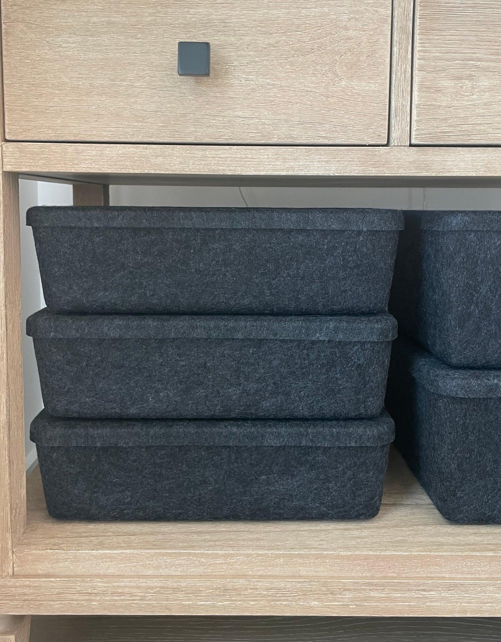 The Sculpted Bin - Long with Lid