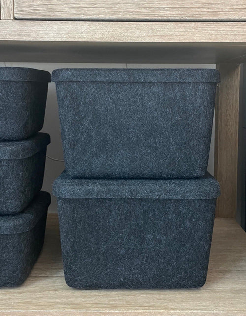 Load image into Gallery viewer, The Sculpted Bin - Wide with Lid | Set of 3
