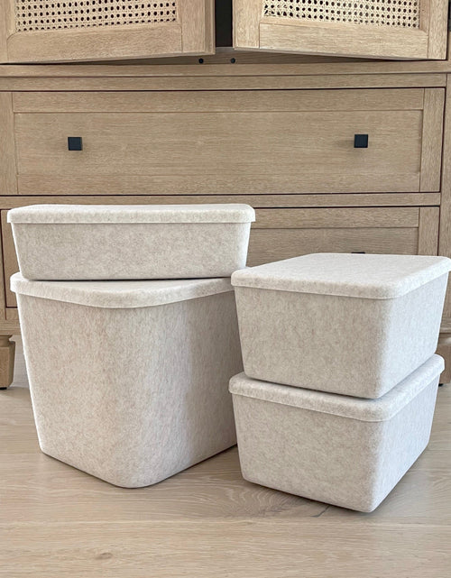 Load image into Gallery viewer, The Sculpted Bin - Wide with Lid
