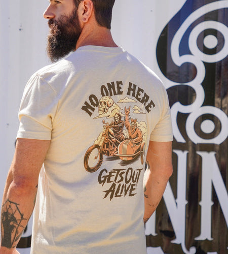 No one here gets out alive T-shirt