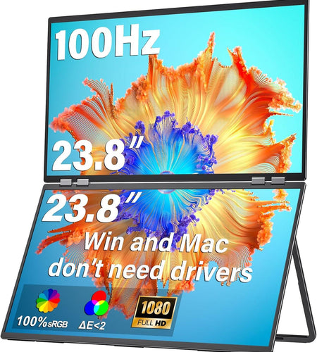 InnoView Foldable 23.8" Dual Monitor-INVPM609