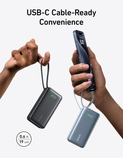 Load image into Gallery viewer, Anker Nano Power Bank (30W, Built-In USB-C Cable)

