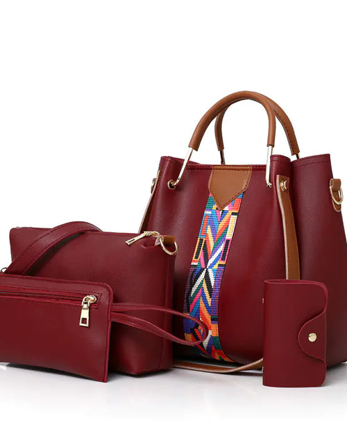 Load image into Gallery viewer, Fashionable Women's Handbag Set with Shoulder Bag (4 Pcs)
