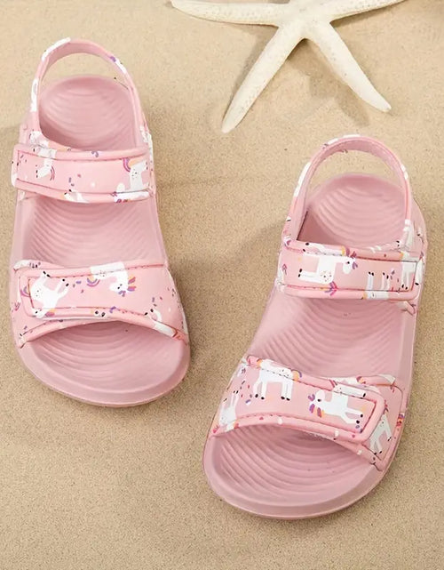 Load image into Gallery viewer, Trendy Girls Cartoon Print Non-Slip Summer Sandals
